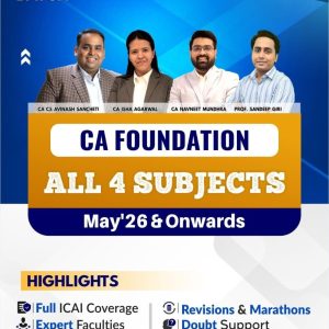 CA Foundation Full Course All Subjects BY CA, CS Avinash Sancheti, CA Navneet Mundhra, CA Isha Agarwal, Prof Sandeep Giri