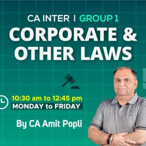 CA Inter- Corporate & Other Laws Regular (Blended Batch)