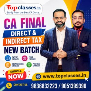 CA Final Direct & Indirect Tax Regular Batch For May | Nov 2027